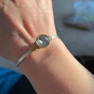 Rhinestone bangle bracelet